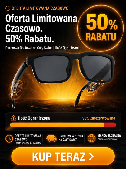 👓 Inteligentne okulary AI z kamerą 8 MP – tłumaczenie w czasie rzeczywistym na ponad 160 języków, Bluetooth i inteligentne funkcje AI 🏆