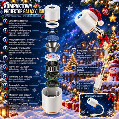 🎄 SCNDR® Projektor Świątecznego Światła Nocnego ✨🎅